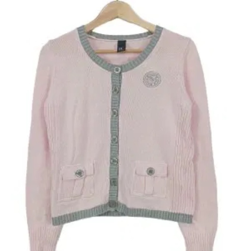 Elegant Pink Cardigan Sweater